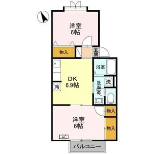 ロイヤルクレスト【2階】の間取り