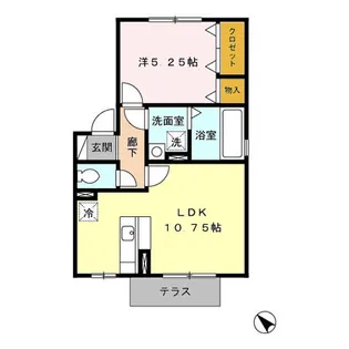 TRIBUTE(トリビュート) A【1階】の間取り