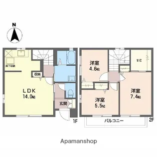 リーメ A【1階】の間取り