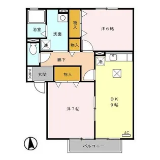 セジュール・シェーン【1階】の間取り