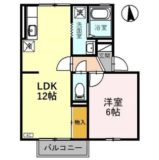シャンエフ A【2階】の間取り