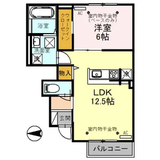 ヴェリテ【1階】の間取り