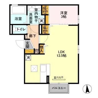 カメリア【1階】の間取り