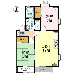 セジュール雅 A棟【1階】の間取り