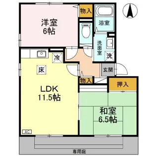 ラフィネ・A【1階】の間取り