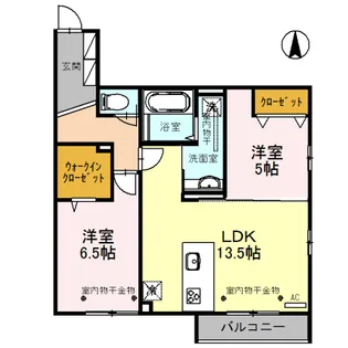ヴェルドミールII【2階】の間取り