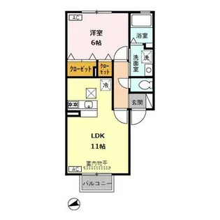 CENTRE・Y(サントル・ワイ) A【1階】の間取り