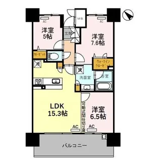 プレミスト金沢駅西口II 1002号室【10階】の間取り