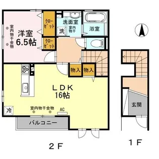 FELICITE(フェリステ) A棟【2階】の間取り