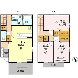 ルールフラーズ【V号室】の間取り