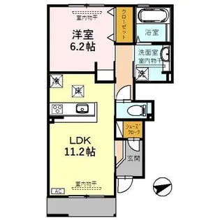 ドリーム・涼【1階】の間取り