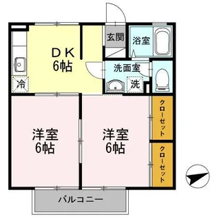 セジュール・マック・アイ【2階】の間取り