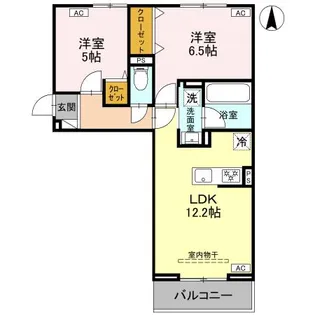 ヴィラージュ【1階】の間取り