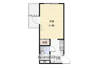 プリンスホームズ長土塀【305号室】の間取り