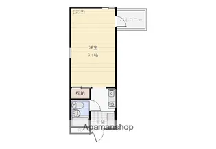 プリンスホームズ長土塀【407号室】の間取り