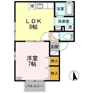セジュールFX SUN【2階】の間取り