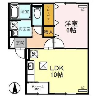 パークハイム・諸江【103号室】の間取り