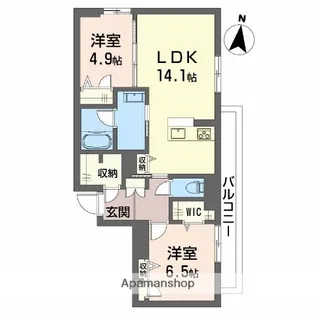 シェール・クール【2階】の間取り