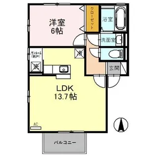 リビングタウン上荒屋 A【1階】の間取り