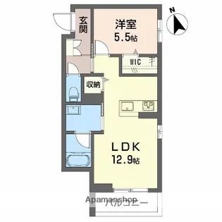 グラディス(GLADIS)【201号室】の間取り