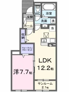 ラフィネ Ⅴ【1階】の間取り