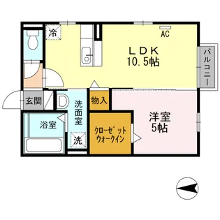 パークウェイ A【2階】の間取り