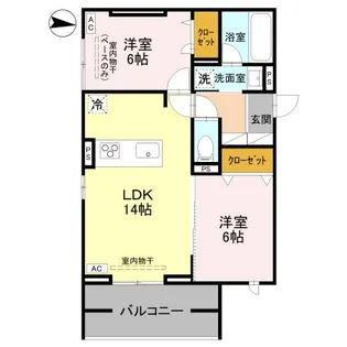 アルカサル【3階】の間取り