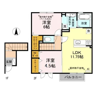 グラシアス017【2階】の間取り