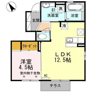 LALA高尾南【1階】の間取り