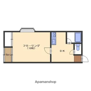 インフィールド【101号室】の間取り