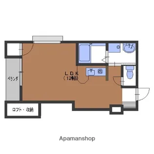 クレセント【203号室】の間取り