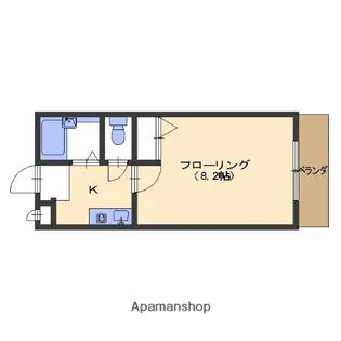 ユーミー若松【101号室】の間取り
