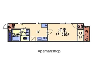 ベルチナ【305号室】の間取り