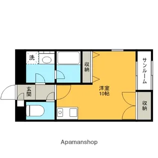 サンネットハイツ【102号室】の間取り