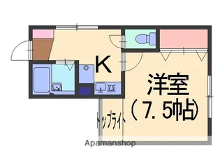 グランデール【1F号室】の間取り