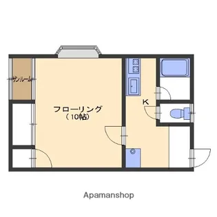 ディスカラーA棟【203号室】の間取り