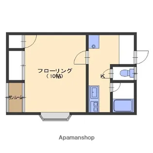 ディスカラーA棟【202号室】の間取り