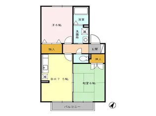 ノースバード【1階】の間取り