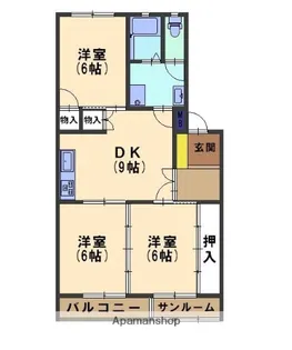 ドリームシャインイトー【32号室】の間取り