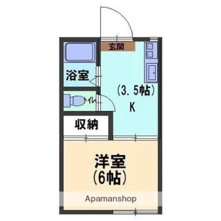 フェリオ押野【203号室】の間取り