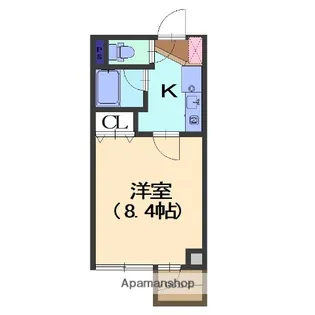 サンハイム涌波【403号室】の間取り