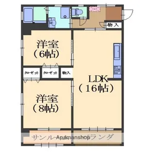 ハイツ城【307号室】の間取り
