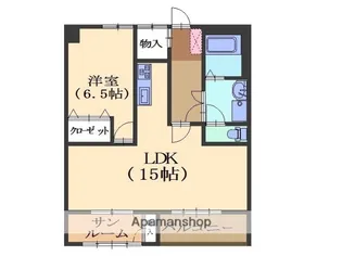 ハイツ城【302号室】の間取り