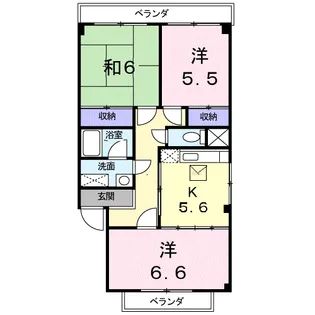 アイリスⅡ【1階】の間取り