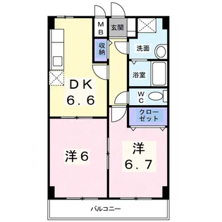 ソレイユ・T【2階】の間取り