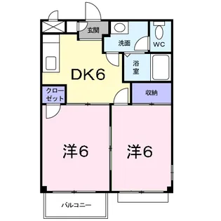 サニーガーデン【2階】の間取り
