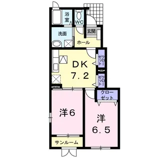 ヴォイレガラーレⅠ【1階】の間取り