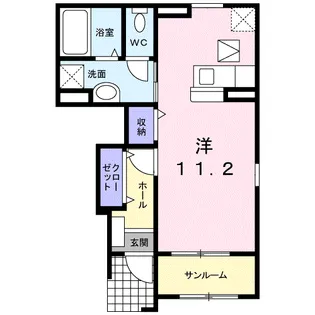 レジダンス ミスト Ⅰ【1階】の間取り