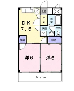 レジダンスシャルマン【3階】の間取り