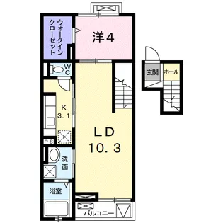 ナオパウム【4階】の間取り
